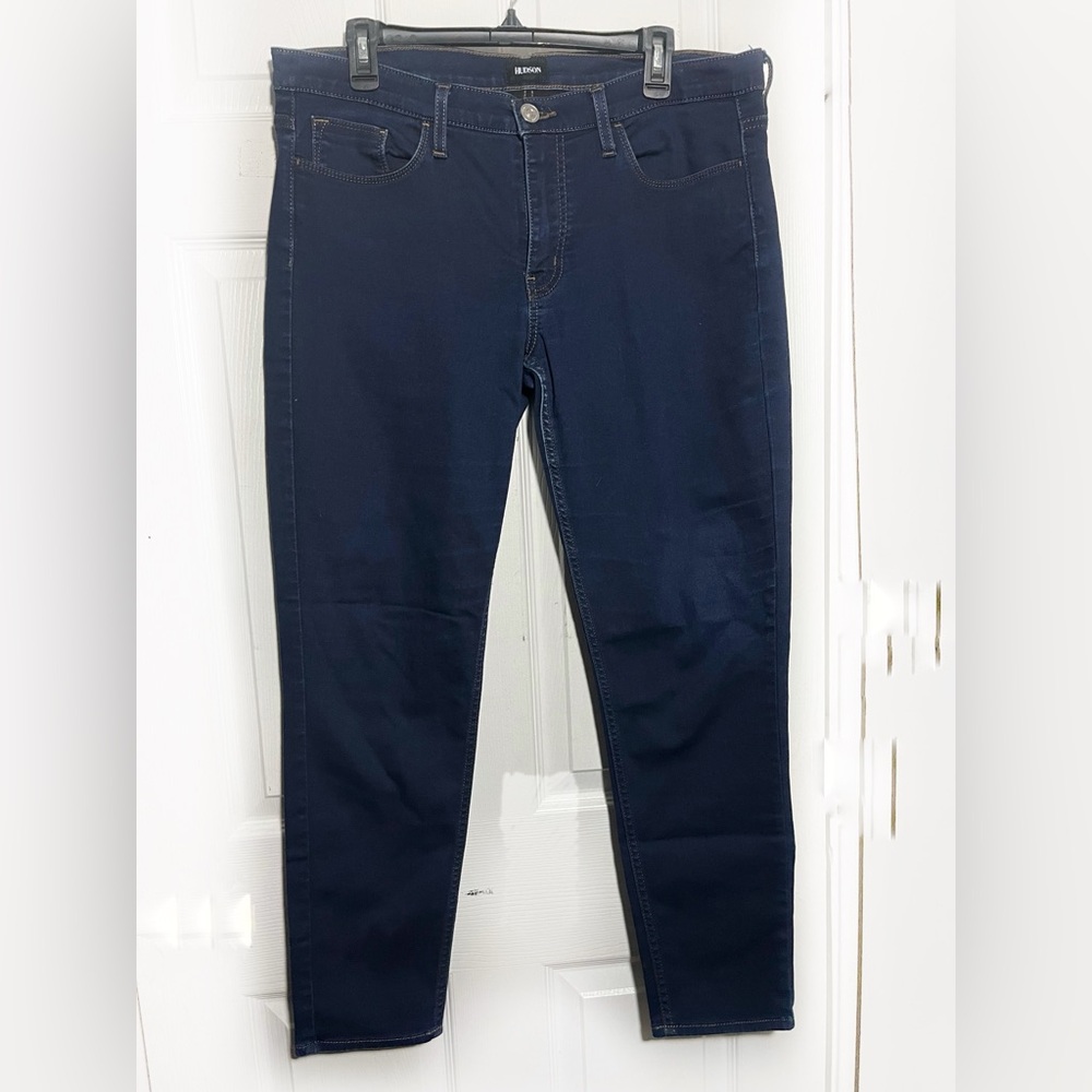 HUDSON Krista Low Rise Skinny Ankle Blue Women Jeans Pant Sz 32